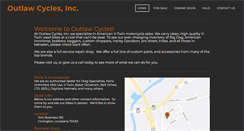 Desktop Screenshot of outlawcyclesinc.com